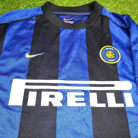 Ronaldo Inter Milan 1999 2000 Soccer Jersey Shirt M - Picture 3 of 9